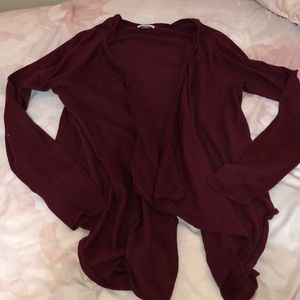 Maroon cardigan